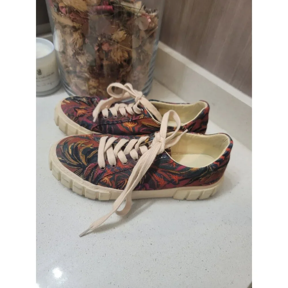 FARM Rio Multicolor Floral Canvas Athletic Sneakers